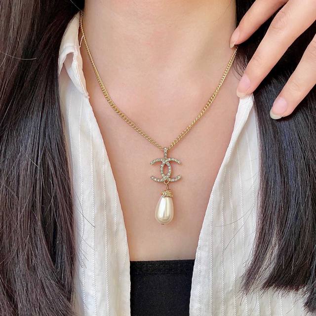 香奈儿珍珠双C项链