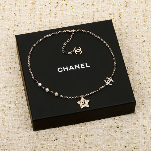 250763 我们出品 预售月底出货，Zp9100，量大咨询客Fu 香 五角星珍珠项链 本季必入25K爆款重磅推荐！万年经典款，这一季的设计，真的要给一万个款款