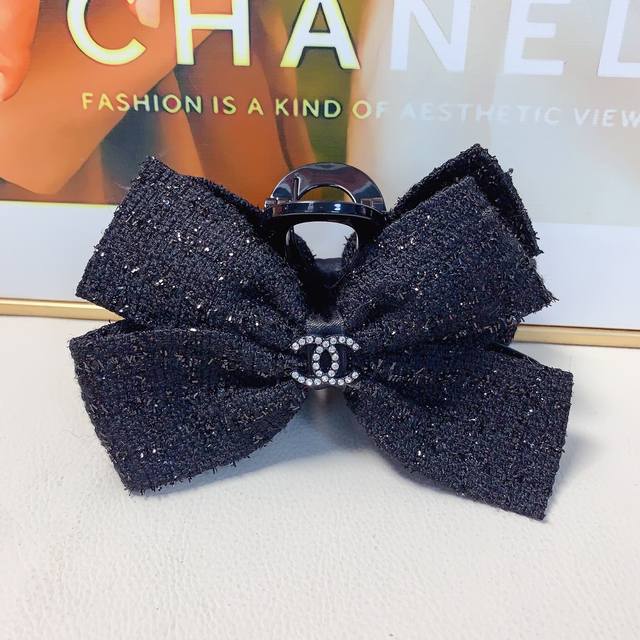Chanel小香 Chanel发夹 蝴蝶结抓夹气质百搭日常精致小单品 小仙女必入单品 宝藏款 闭眼入推荐款 单个配发箍盒