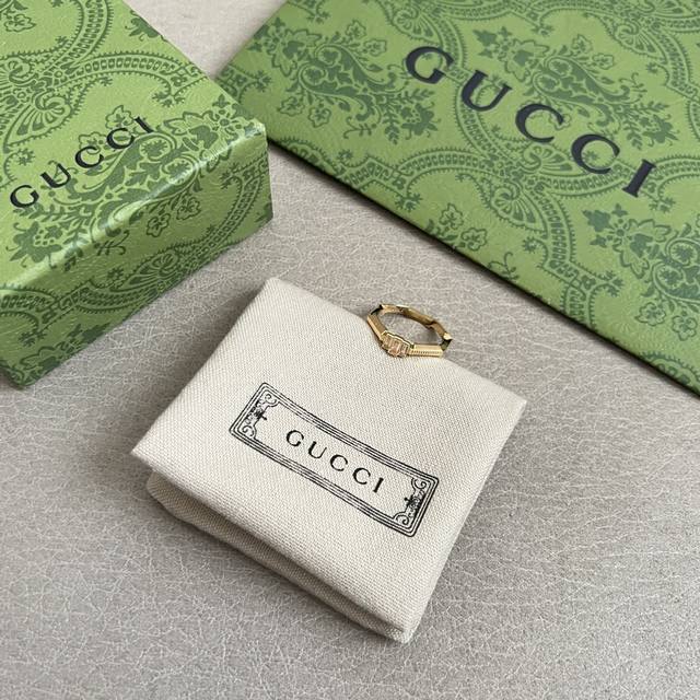 Gucci 戒指，原版1:1定制 奢侈 简约时尚 超耐看。 码数：678