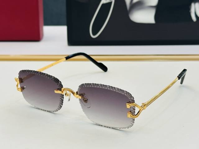 原版Cartie* 卡家 太阳镜 Ct0768S Size：57口17-142 电镀工艺精湛大牌品 L戴起来气质十足 DDD