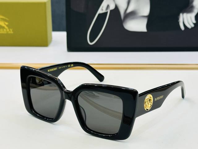 高品质Burberr* 巴家 B5880 Size：52口20-145 女款太阳眼镜 B高品质 特色镜腿 DDD