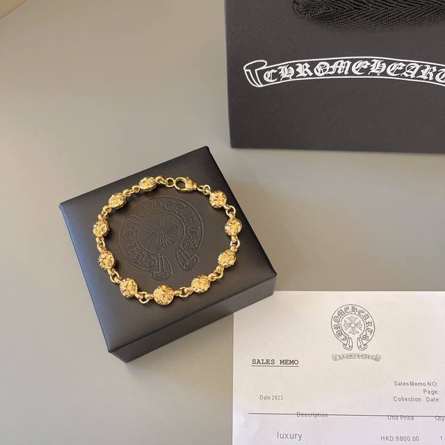 太帅爆了最新款克罗心 DDD 不爆不发 DDD 厂家直销 DDD 原版一比一复刻 DDD 克罗心黄金色手链 DDD