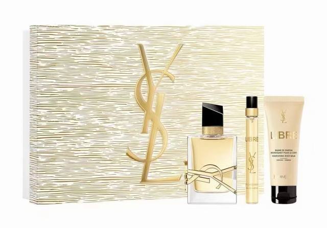 DDD 圣罗兰自由之香节日三件套！内含：香水50毫升+便捷香水10毫升+身体乳50毫升。 DDD