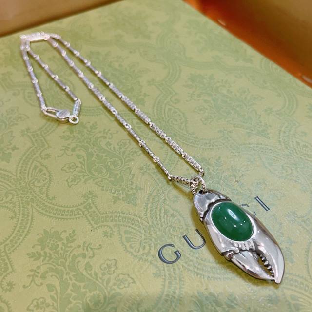 古驰项链2026最新款链条档次更高明星同款Anger Forest系列双G古驰项链蟹脚独特气质项链 DDD 精工项链 DDD 细节对版做旧处理 非市面亮面版型