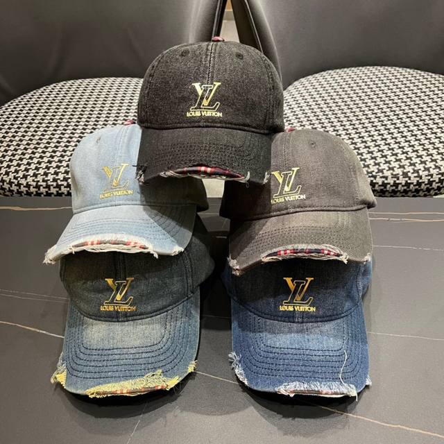 路易威登louisvuitton2024新款牛仔棒球帽 Lv棒球帽，简约大气，男女通用