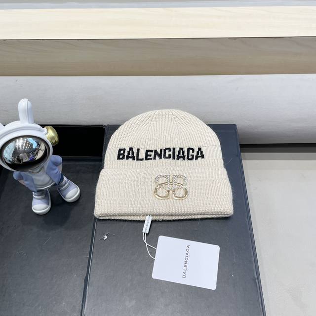 高版本巴黎世家现货Balenciaga巴黎世家官网品质 非市场普通货，留意细节哦 秋冬新款字母Logo毛线帽子，男女同款针织帽气质高雅保暖舒适