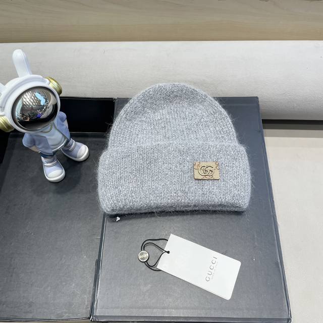 Gucci古奇秋冬新款毛线帽，羊毛面料，男女同款