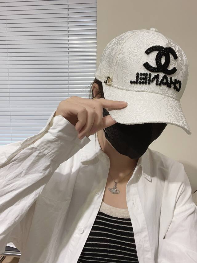 香奈儿Chanel 2024新品棒球帽，刺绣Logo小香经典简约，时尚休闲设计 跑量新品