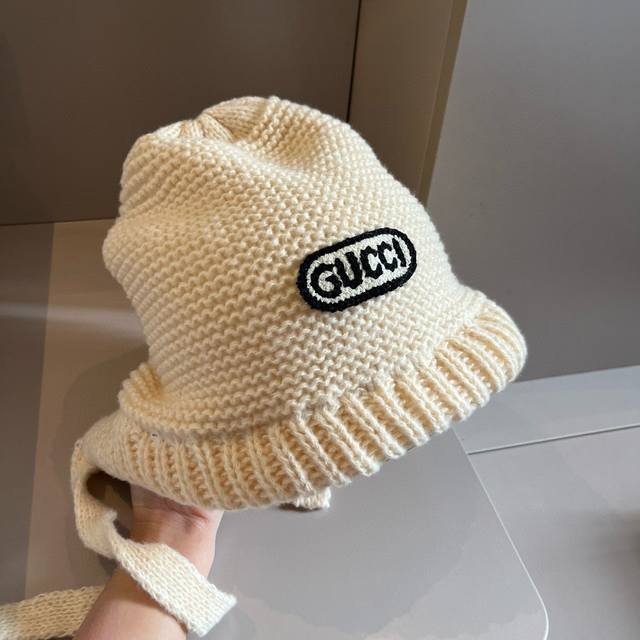 Gucci古奇新款针织冷帽 护耳帽