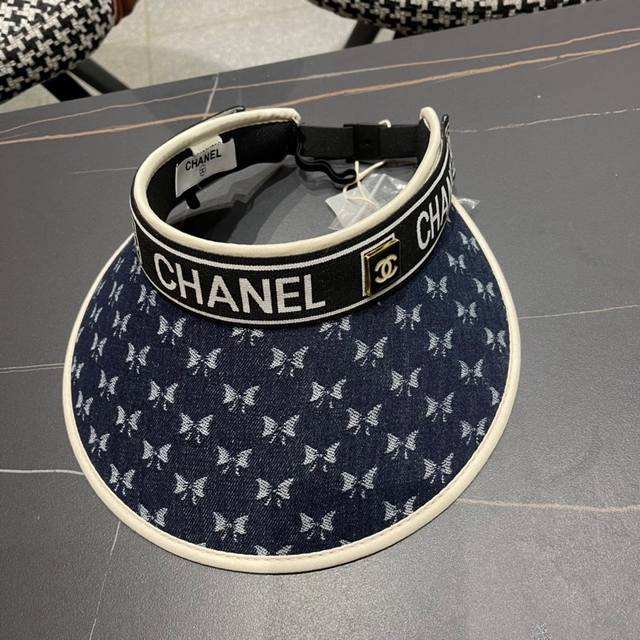Chanel香奈儿 2024夏季新款遮阳帽空顶帽，大牌出货，好搭！出街必备
